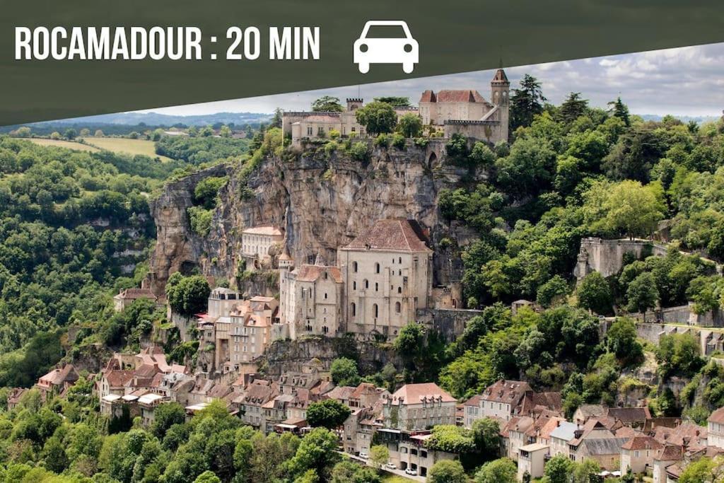 La Sagnarde, Maison En Pierre, Loubressac Екстер'єр фото